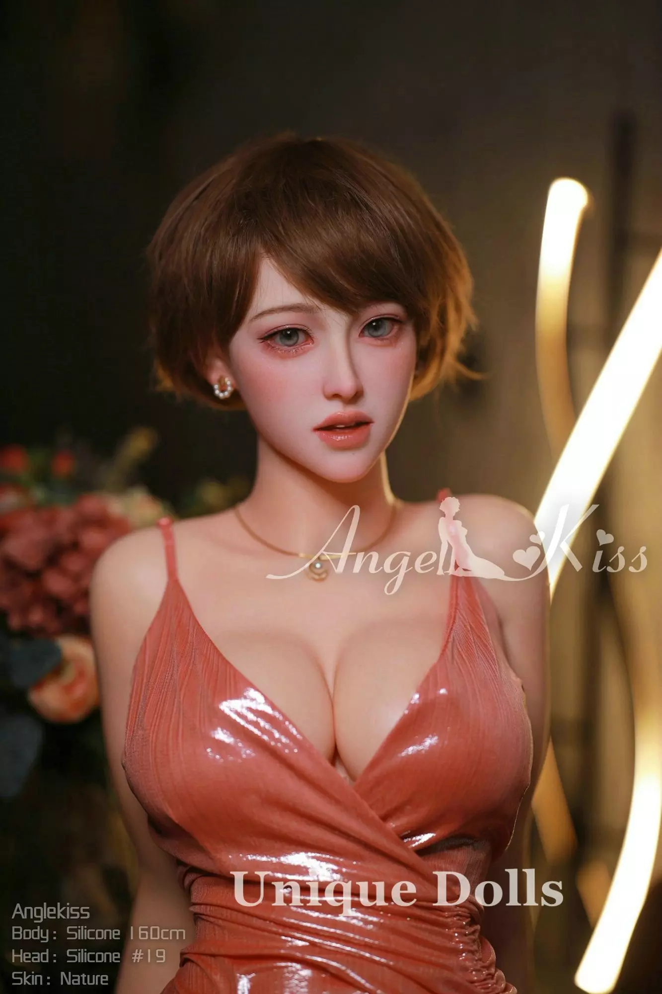 AK 160cm Asian Silicone sex doll with Head#LS19