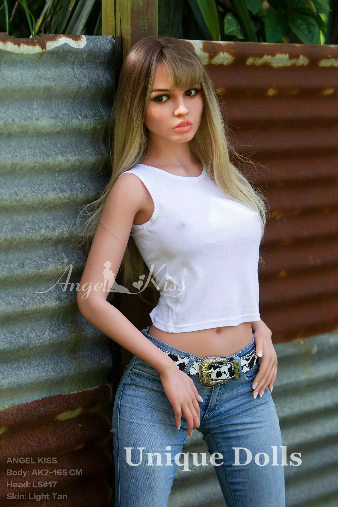 AK 165cm Silicone sex doll with Head#LS17