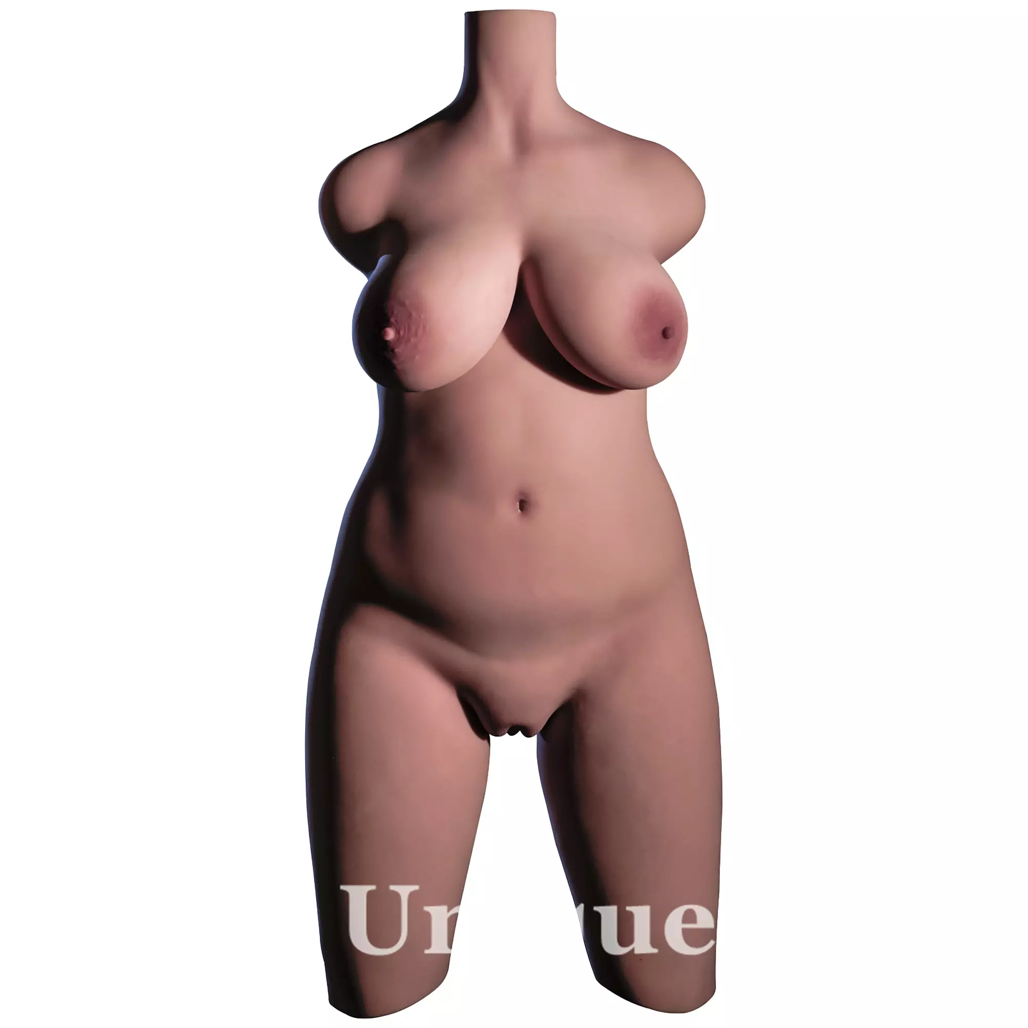 CLM Doll 90cm Torso 874# TPE Torso Sex Toy in black skin