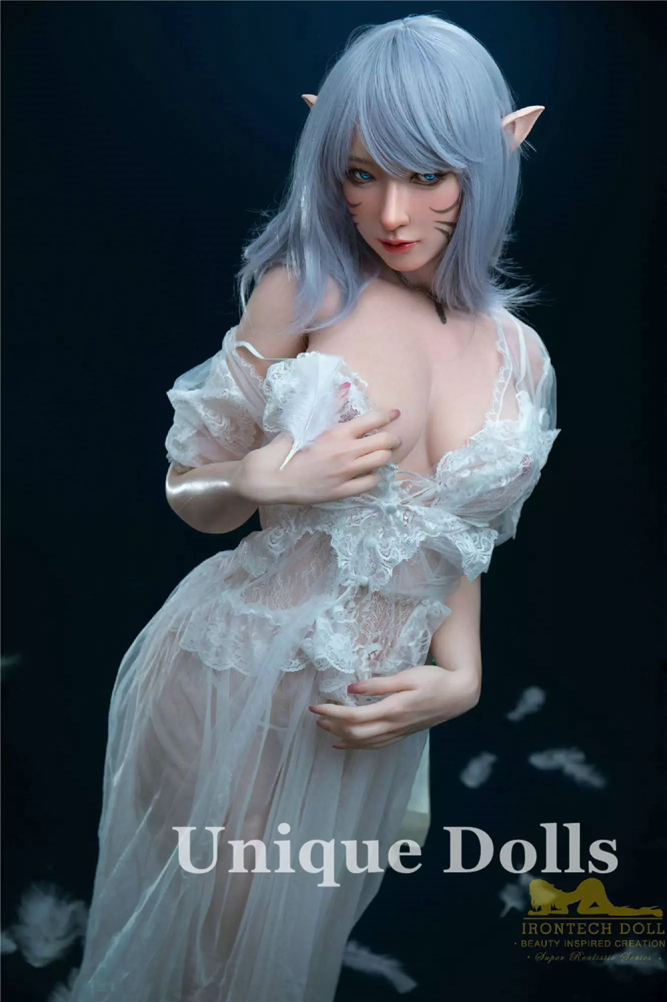 IRONTECH FULL SILICONE SEX DOLL - 166cm Candy doll with Elf ears