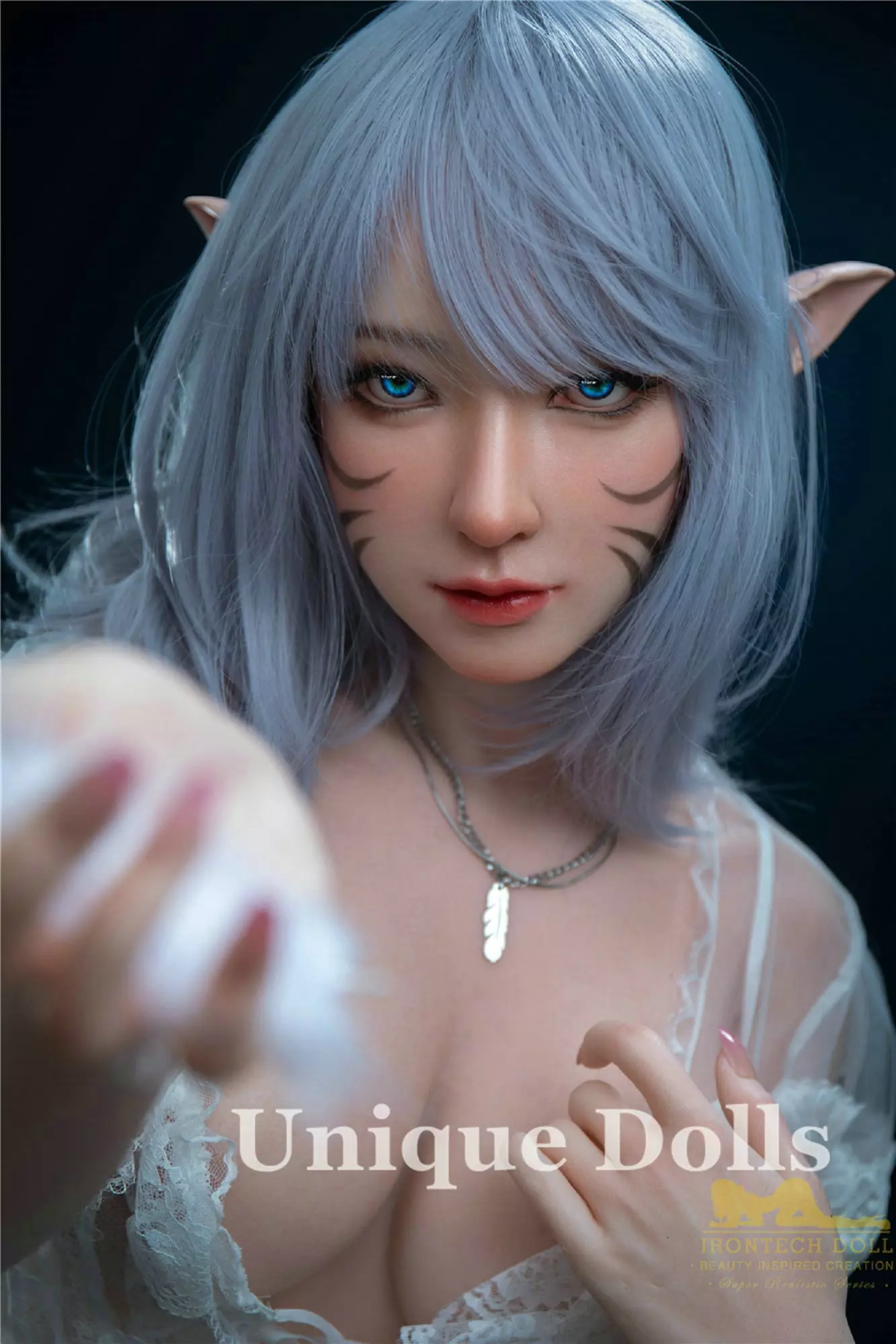 IRONTECH FULL SILICONE SEX DOLL - 166cm Candy doll with Elf ears