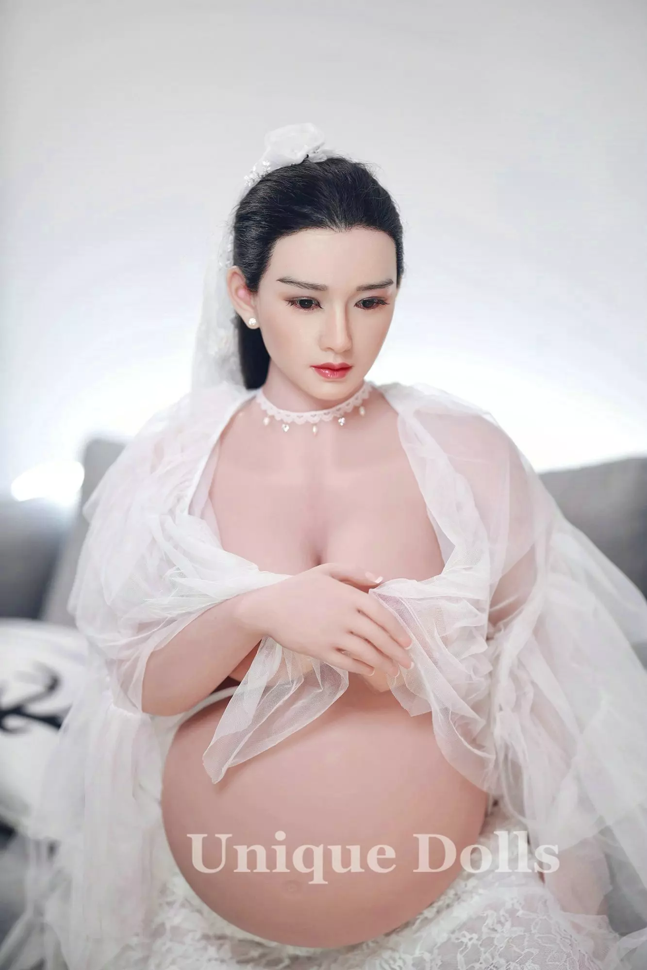 JY Doll 160cm Feye pregnant TPE sex doll silicone head