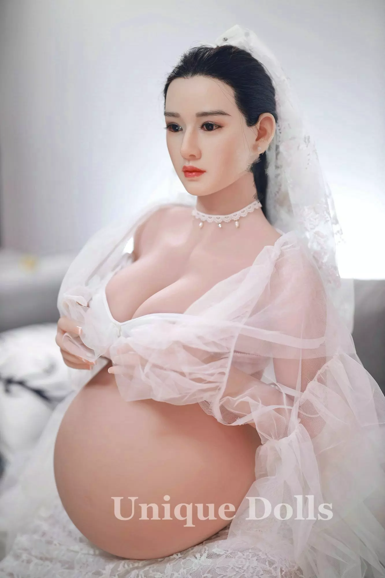 JY Doll 160cm Feye pregnant TPE sex doll silicone head