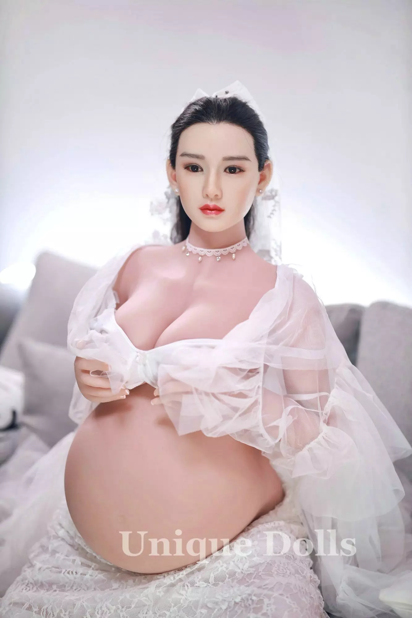 JY Doll 160cm Feye pregnant TPE sex doll silicone head