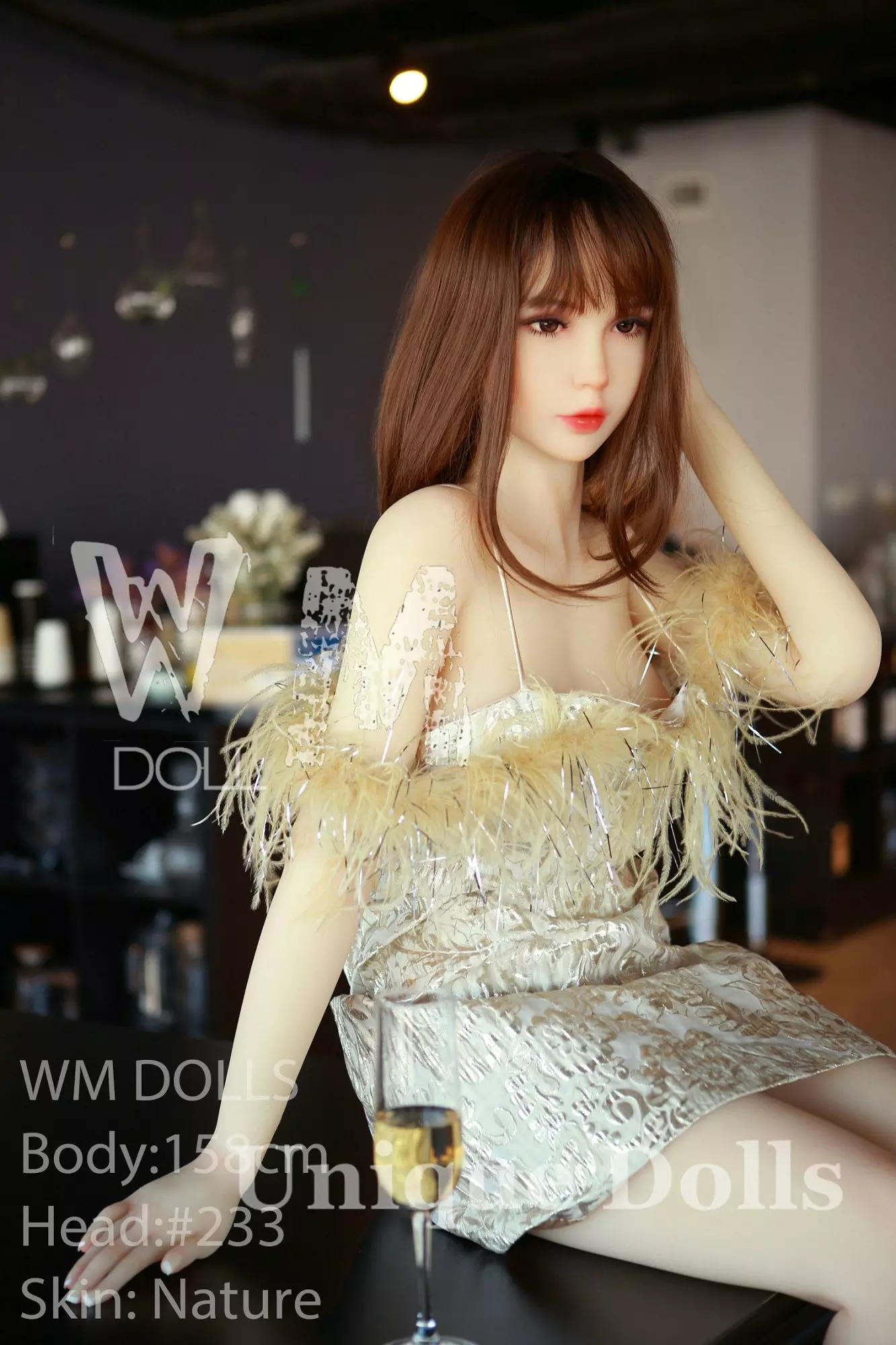 WM Doll 158cm D cup with #233 head big breasts doll