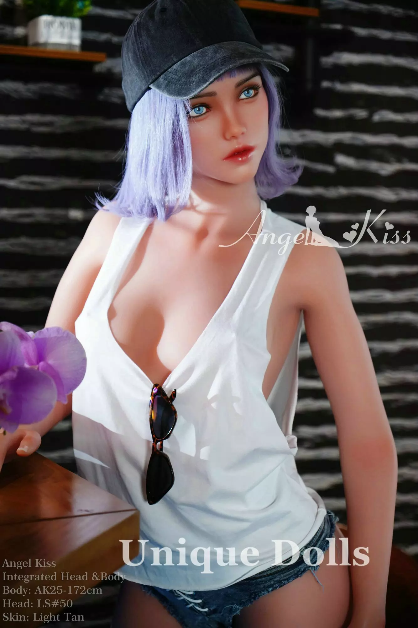 172cm ROS Mouth Seamless Neck All-In-One Silicone Sex Doll LS50