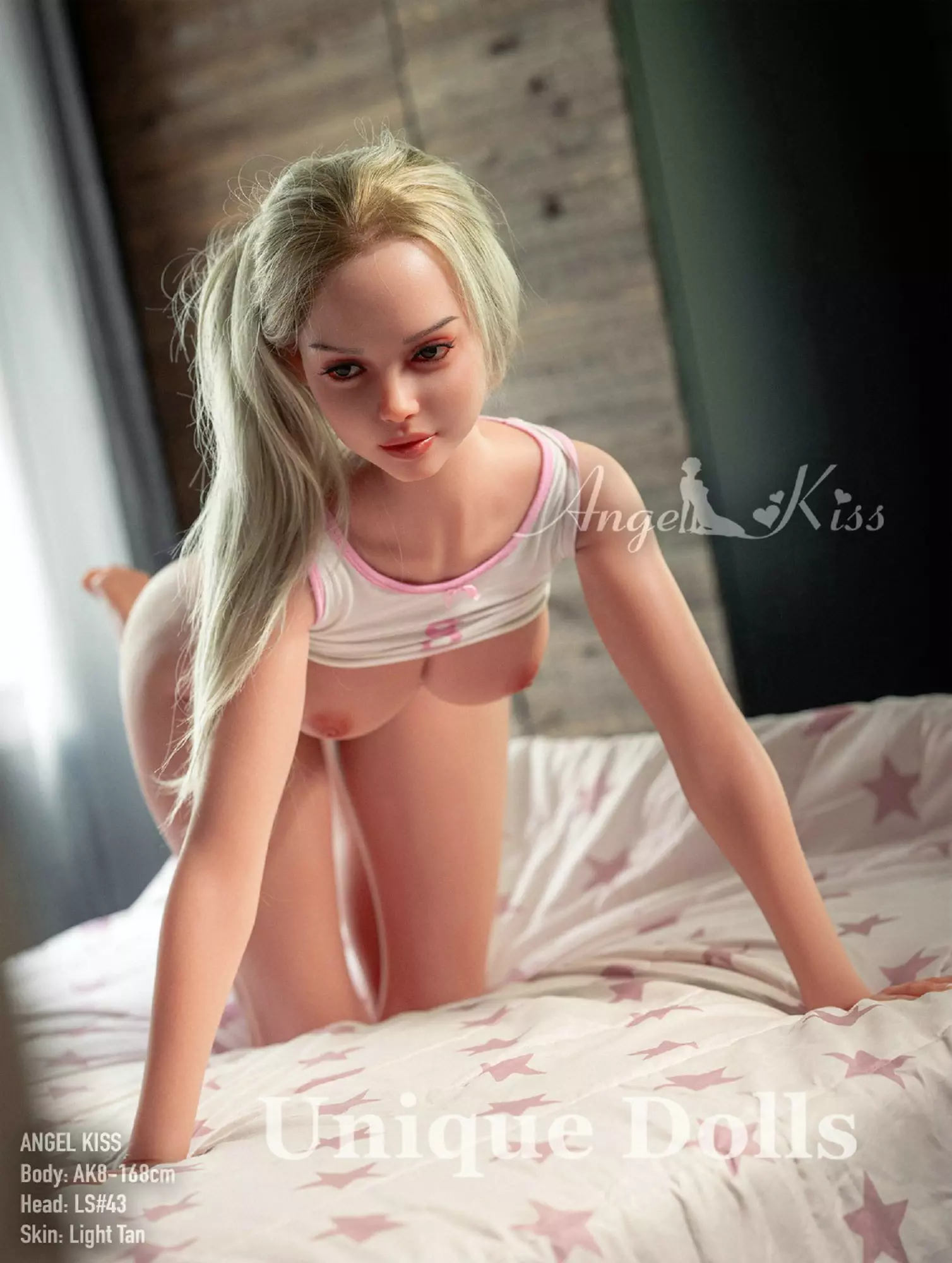 AK 168cm big boobs Silicone sex doll with Head#LS43