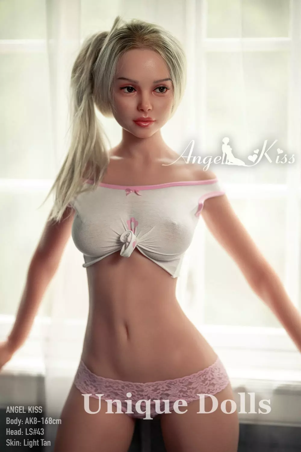 AK 168cm big boobs Silicone sex doll with Head#LS43