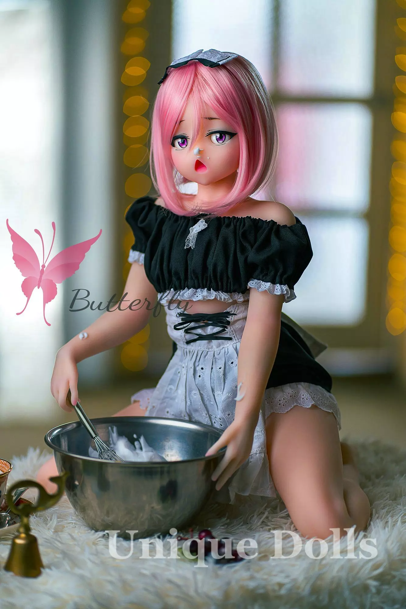 Butterfly Doll 80cm Anime cute TPE sex doll with head#Jana