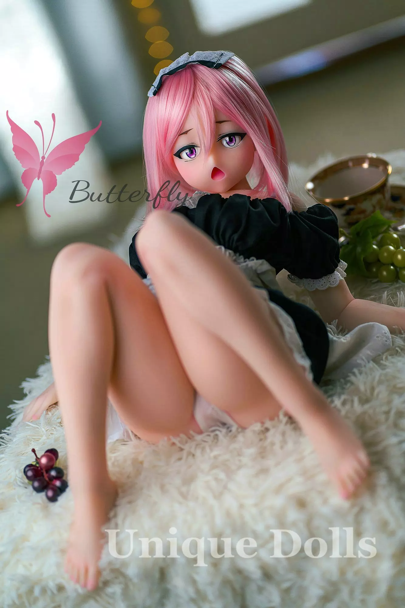 Butterfly Doll 80cm Anime cute TPE sex doll with head#Jana