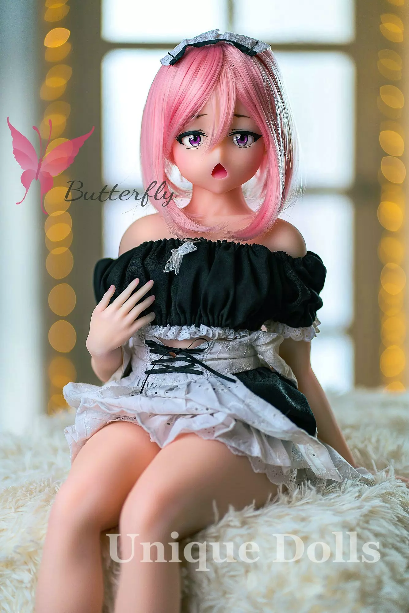 Butterfly Doll 80cm Anime cute TPE sex doll with head#Jana