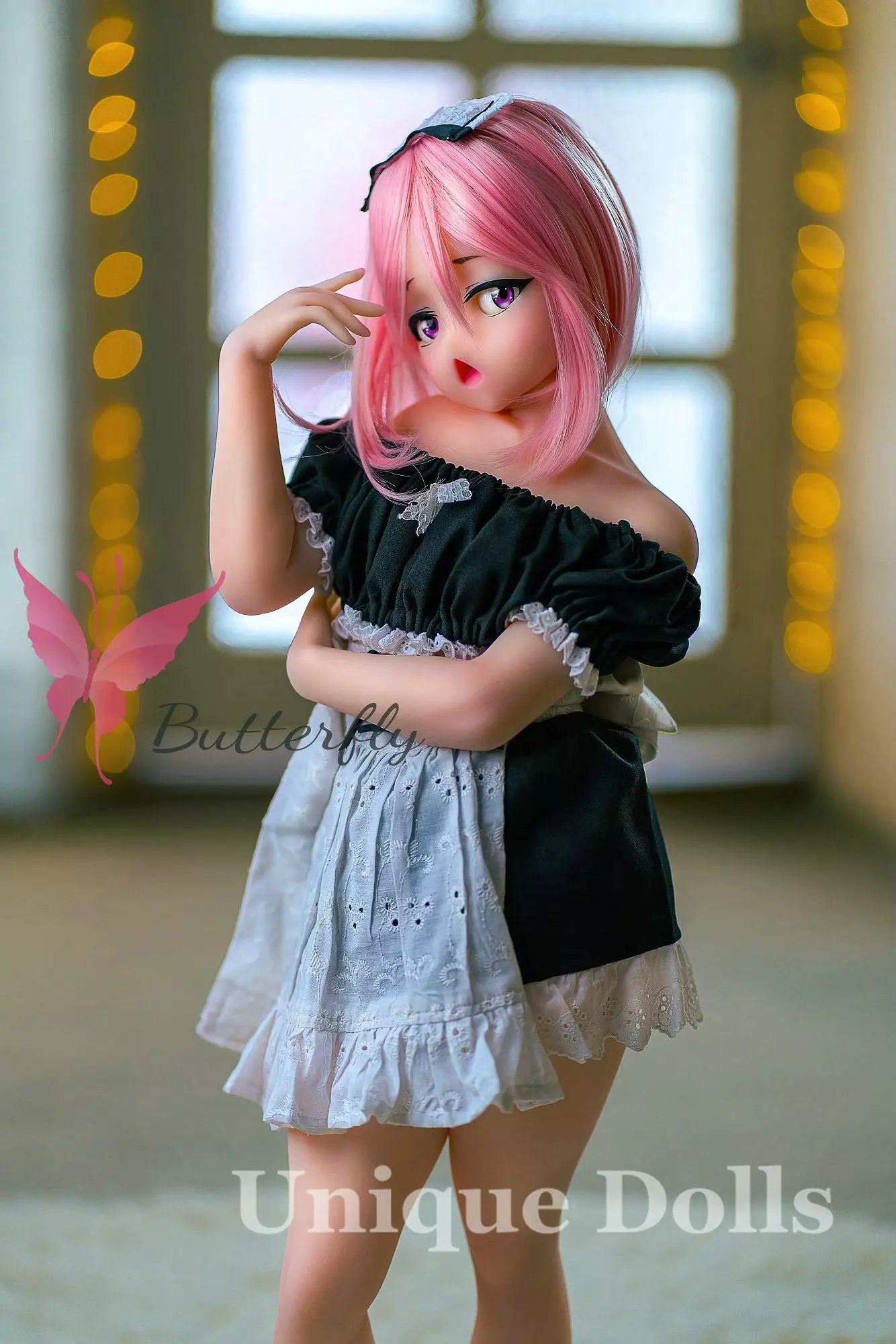 Butterfly Doll 80cm Anime cute TPE sex doll with head#Jana