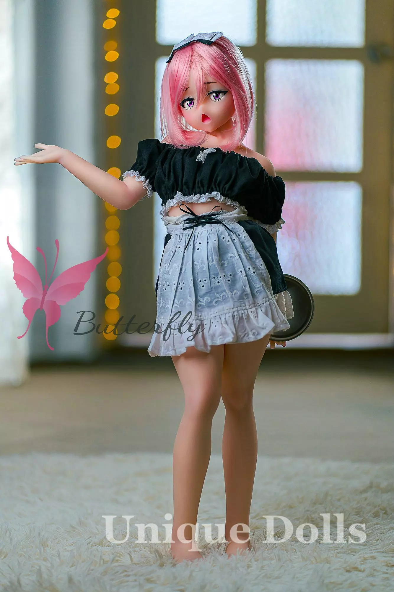 Butterfly Doll 80cm Anime cute TPE sex doll with head#Jana