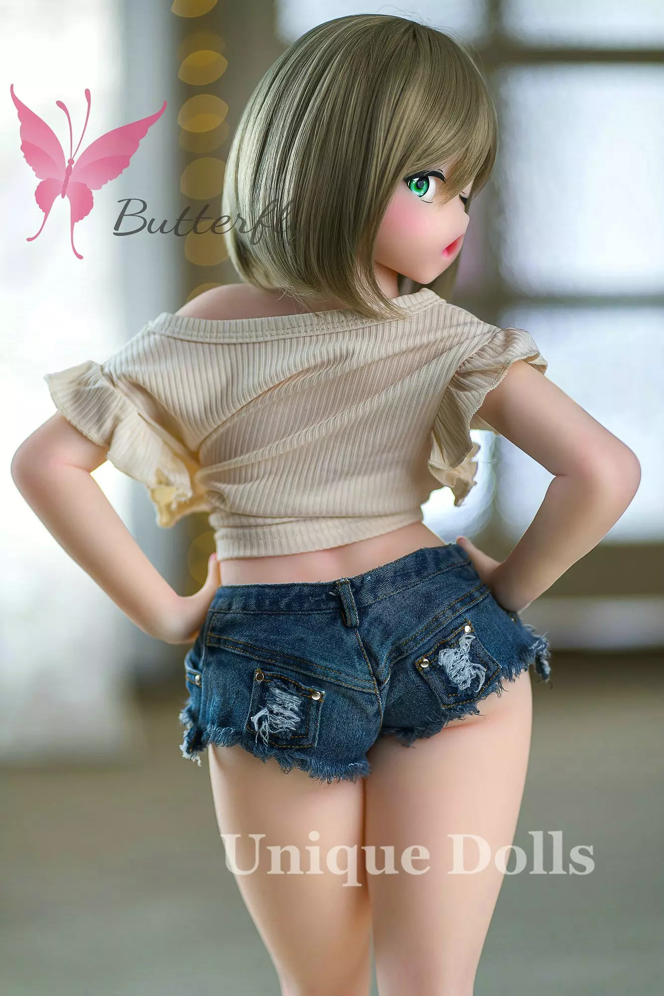 Butterfly Doll 80cm Anime TPE love doll with head#Jana wink