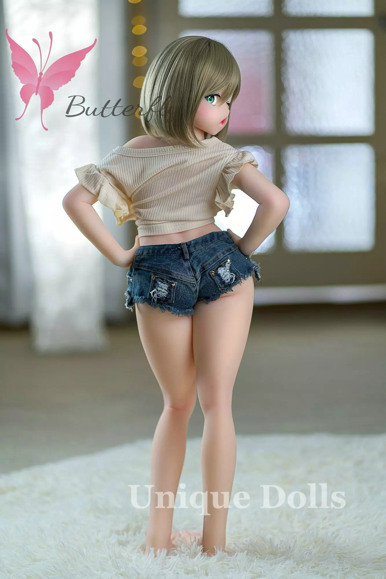 Butterfly Doll 80cm Anime TPE love doll with head#Jana wink