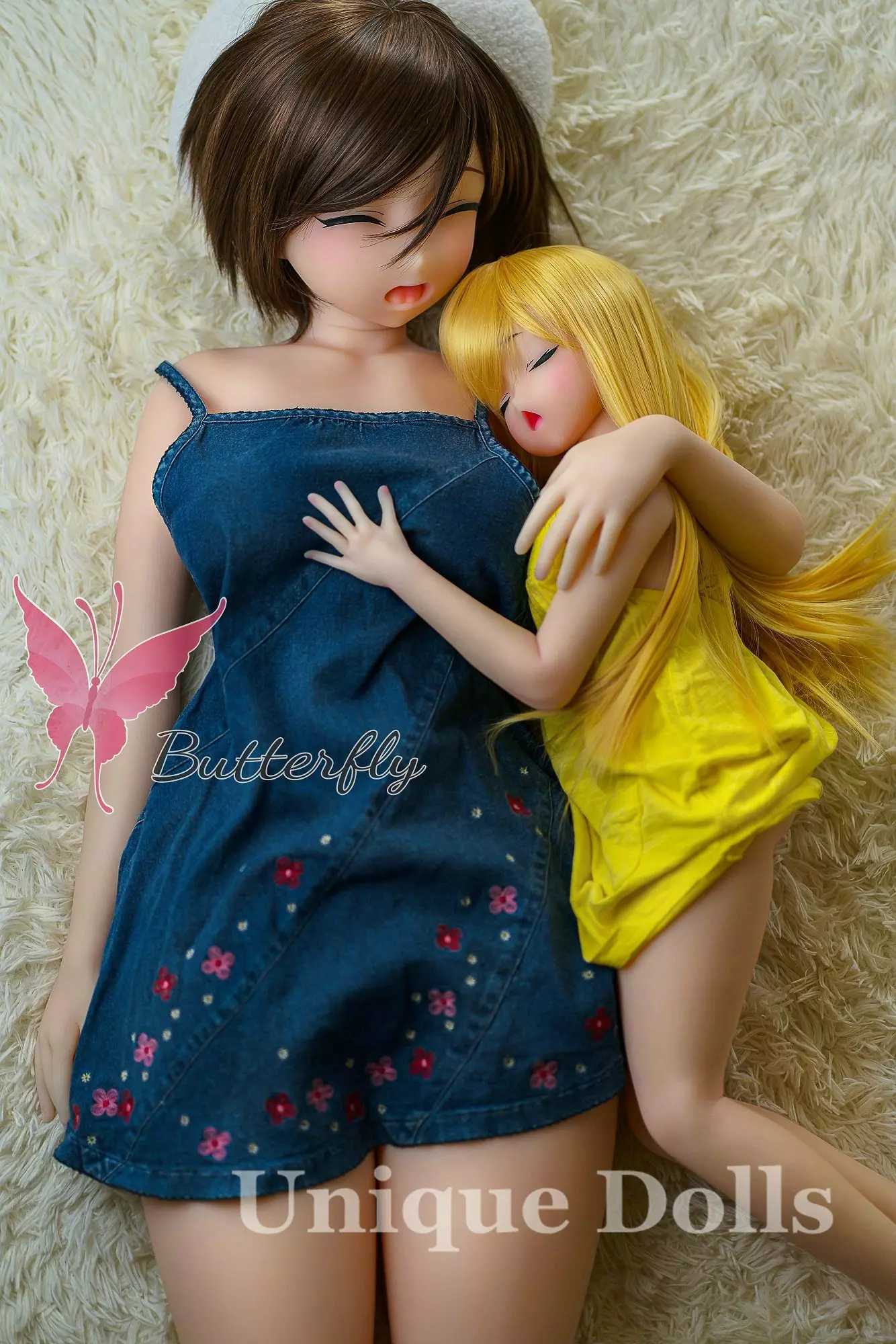 80cm Anime TPE love doll with #Jana eye closed head