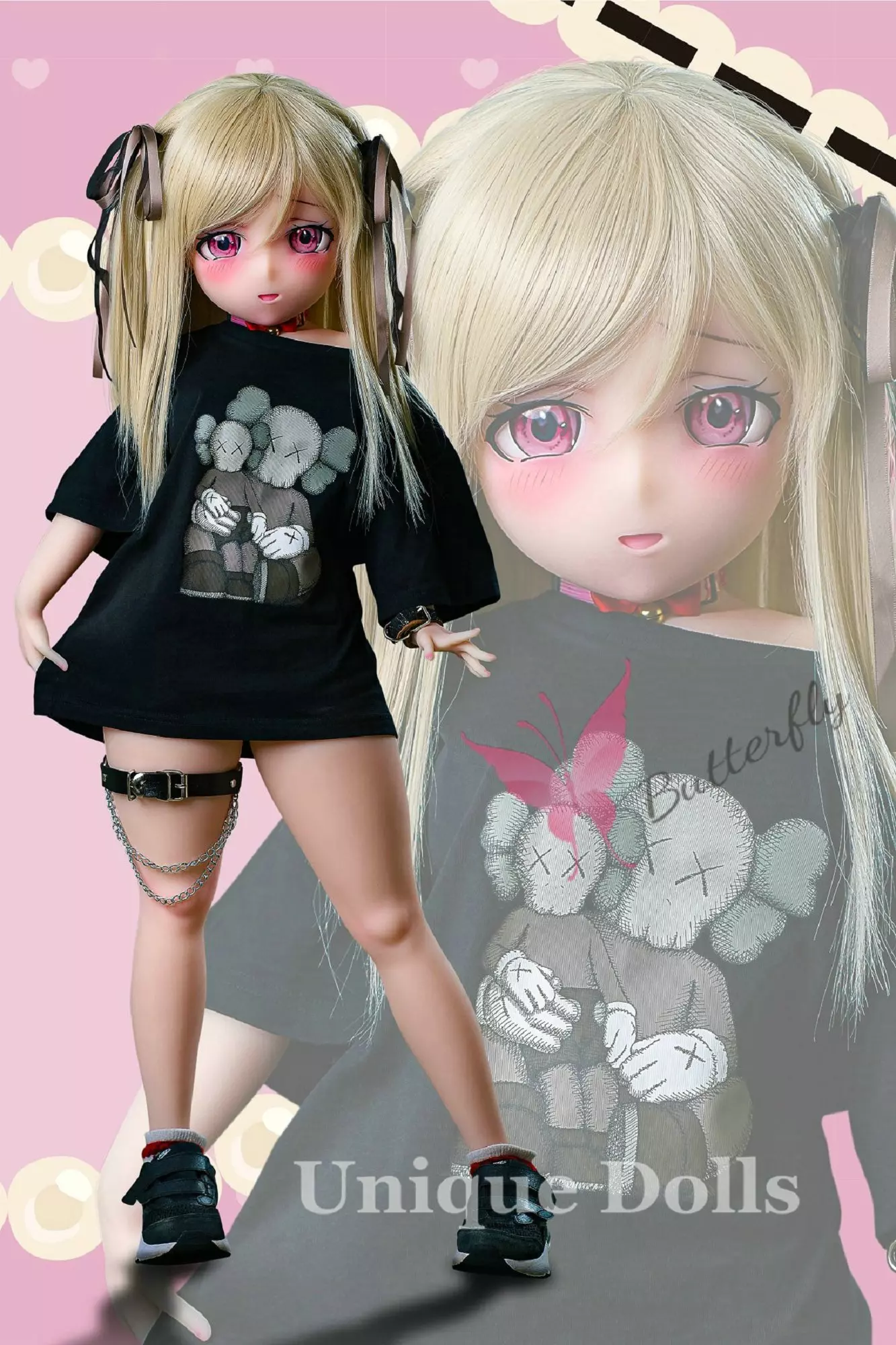 Butterfly Doll 100cm Anime TPE sex doll with Hanna head#1