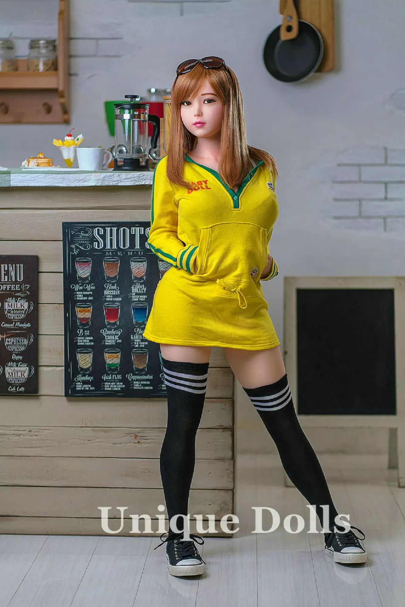 140cm All-In-One G cup TPE sex doll with Seamless Neck BP140-03