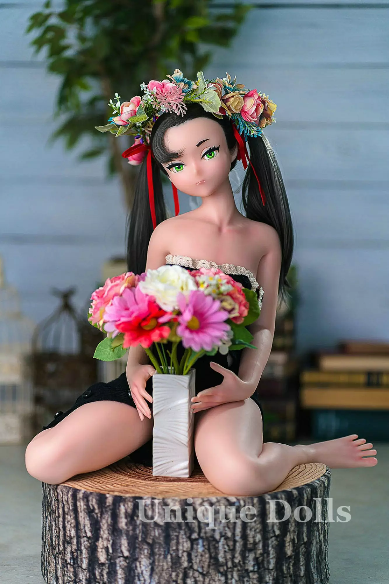 95cm XS silicone anime sex doll with flat chest #9