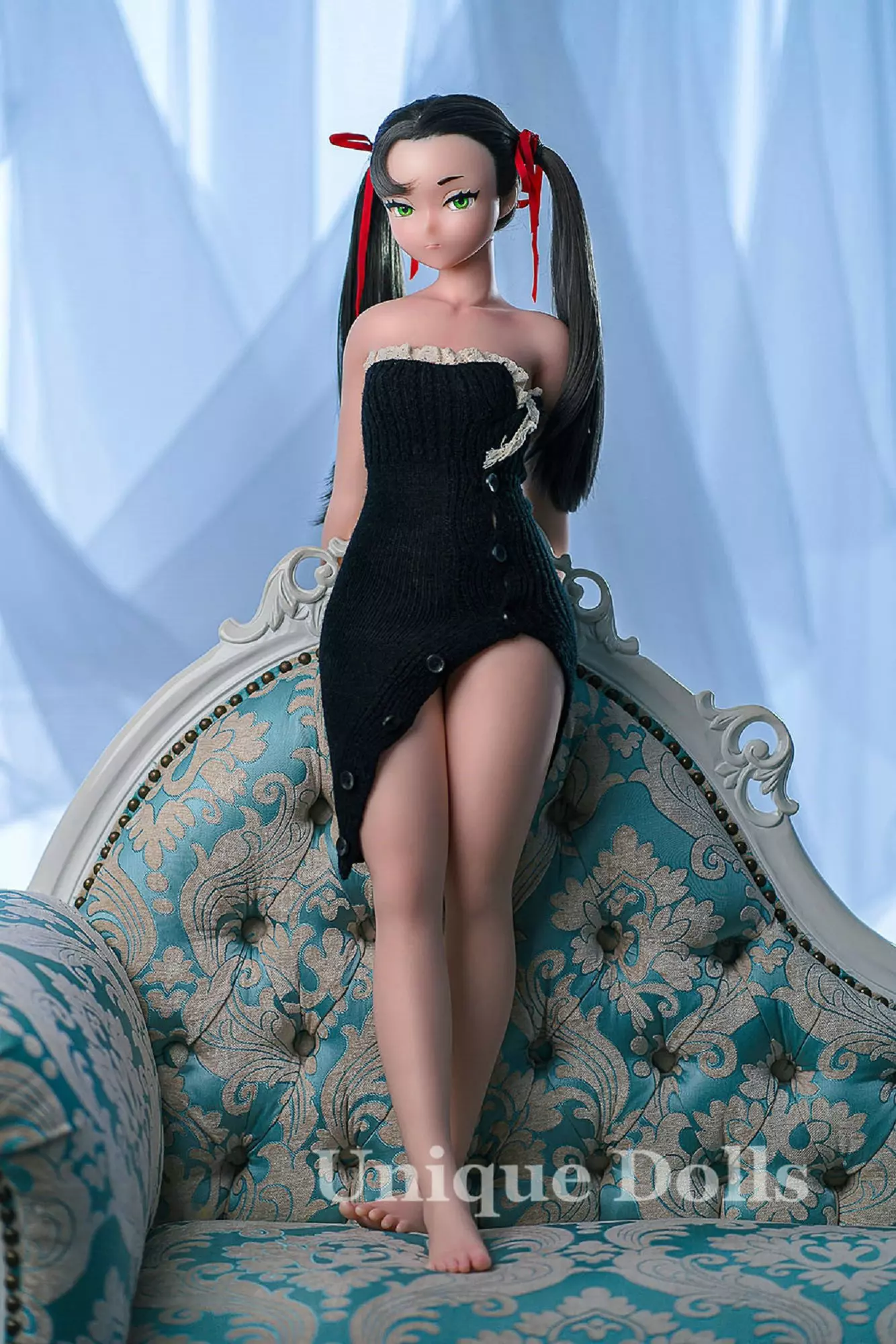 95cm XS silicone anime sex doll with flat chest #9