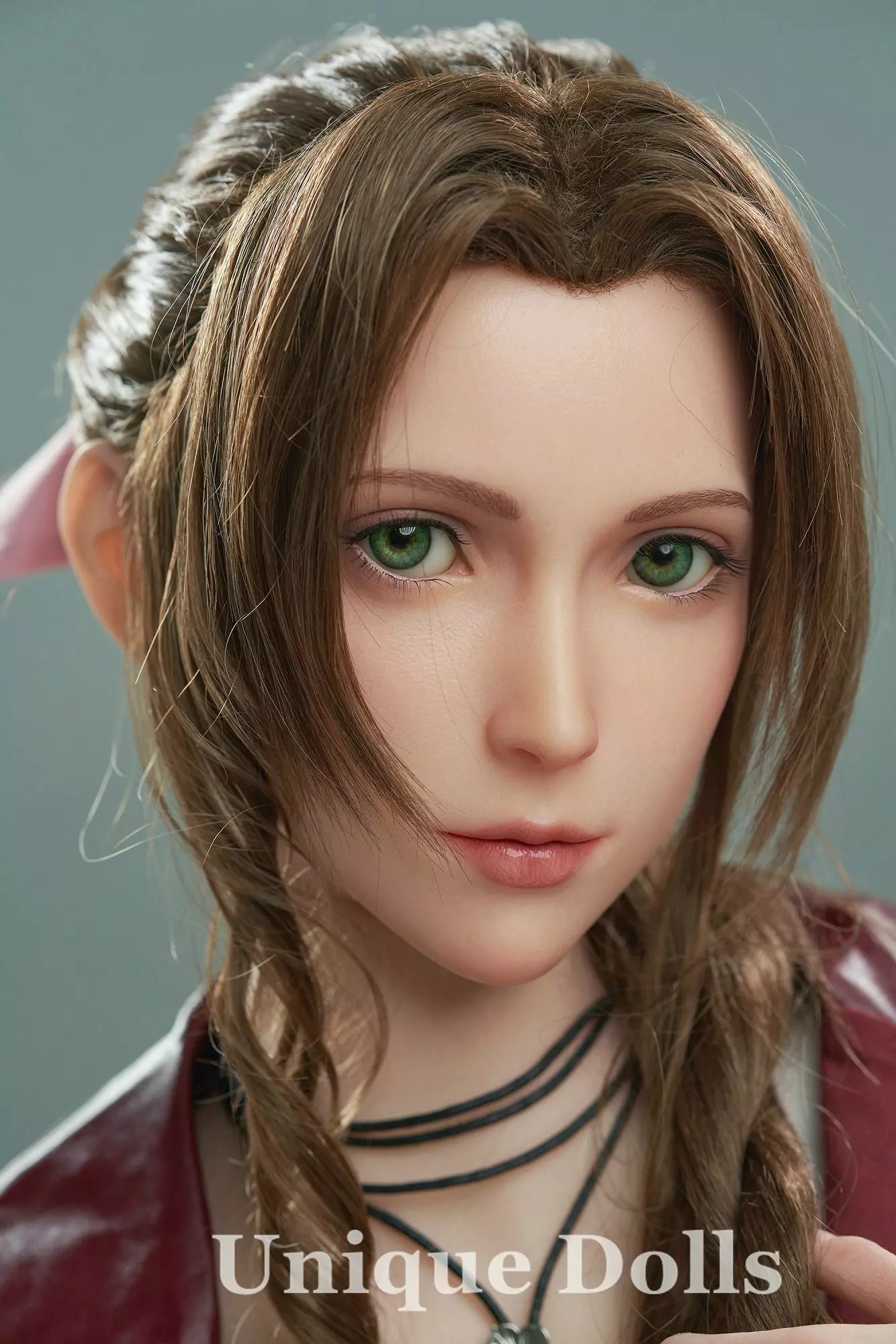 Game Lady Full Silicone sex doll 167cm Aerith from Final Fantasy