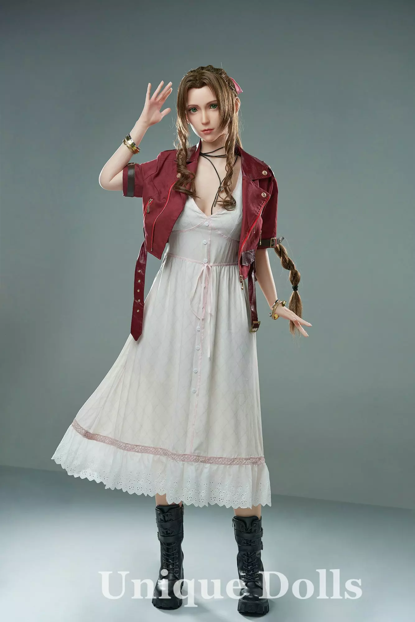 Game Lady Full Silicone sex doll 167cm Aerith from Final Fantasy