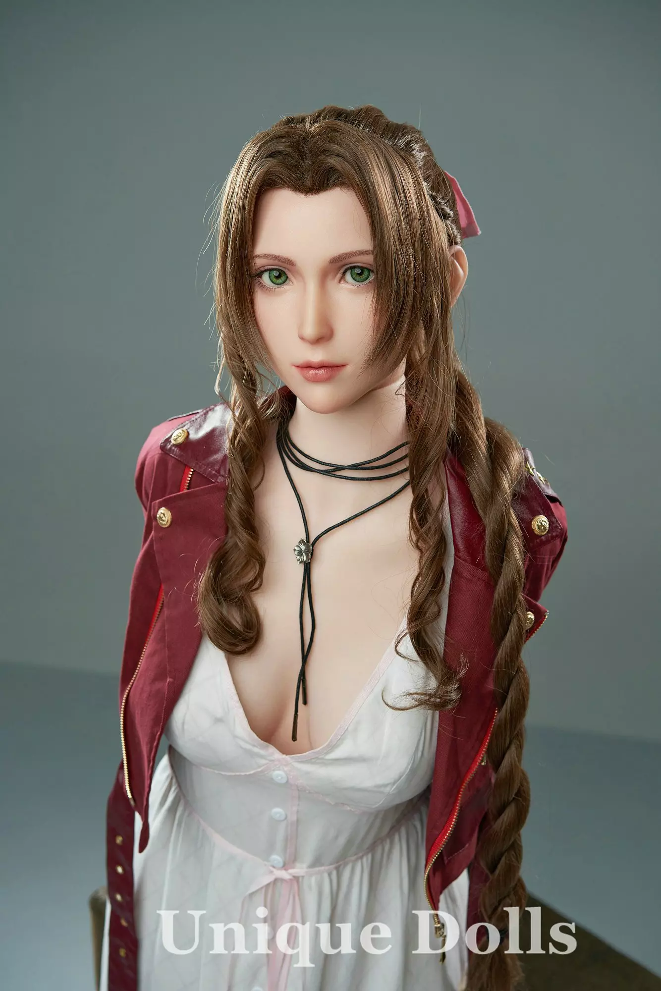 Game Lady Full Silicone sex doll 167cm Aerith from Final Fantasy