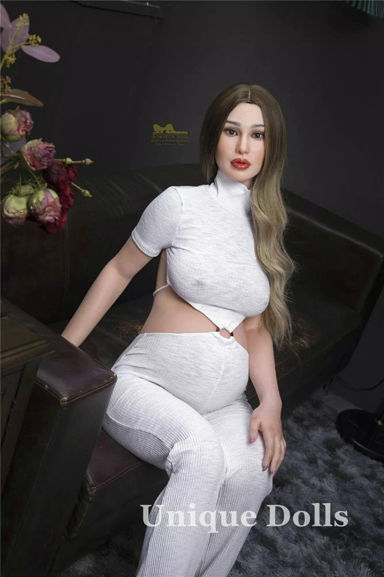 IRONTECH FULL SILICONE SEX DOLL - 158cm Pregnant Sex Doll Pearl