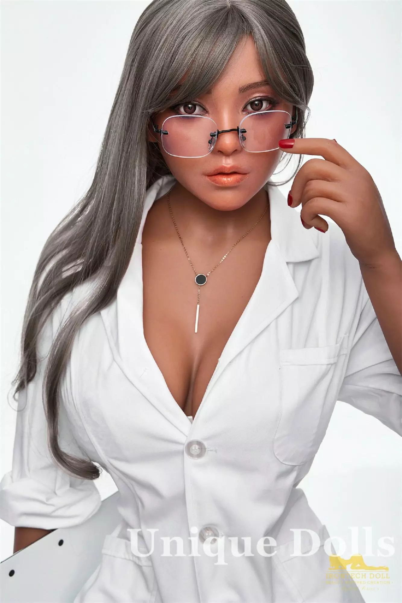 IRONTECH DOLL 164cm TPE body S40 silicone Head Dark Tanned