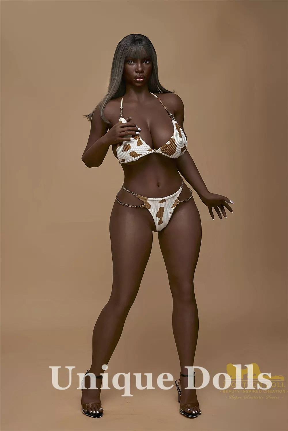 IRONTECH FULL SILICONE SEX DOLL - 160cm A33 Penny in black skin