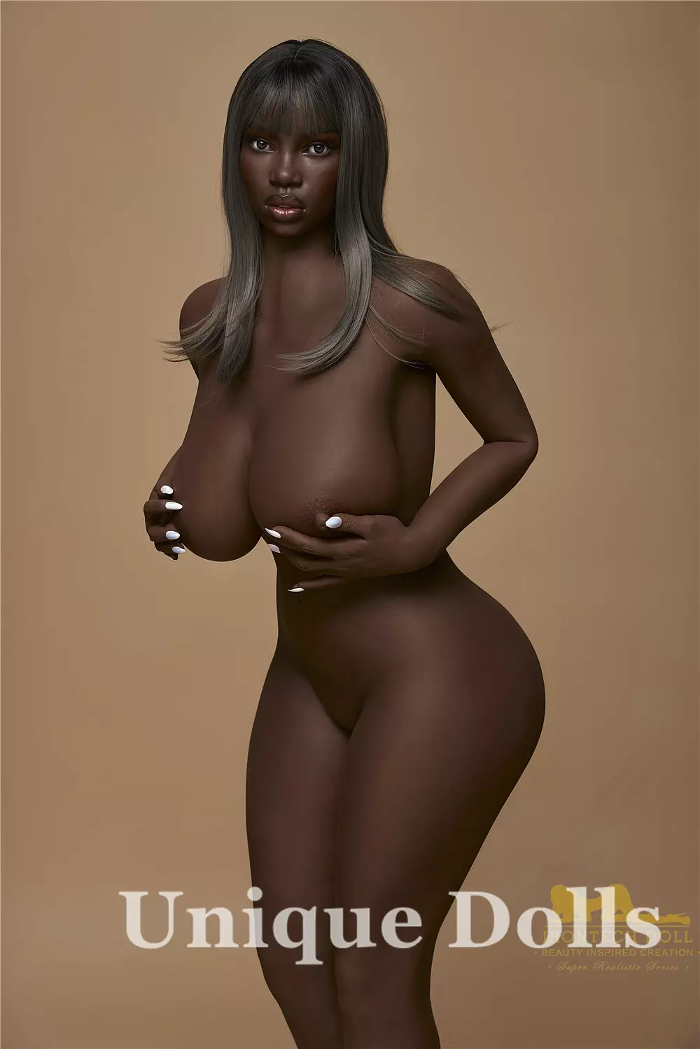 IRONTECH FULL SILICONE SEX DOLL - 160cm A33 Penny in black skin