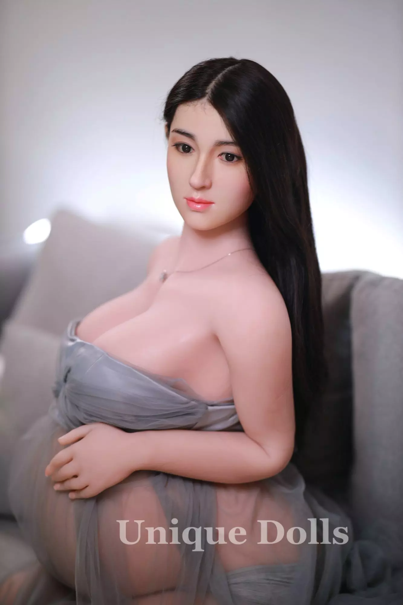 JY Doll 160cm Joanna pregnant TPE sex doll silicone head