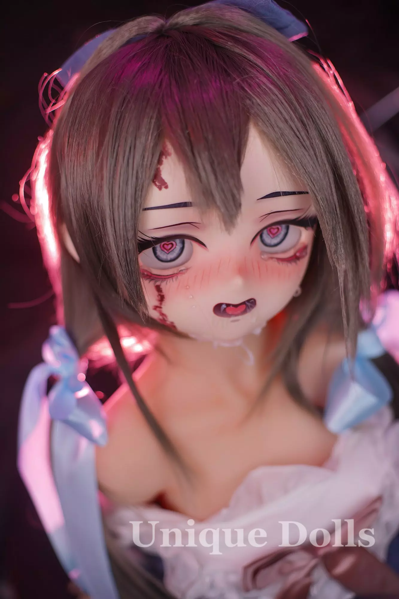 123cm B cup anime sex doll with vinyl head TPE body Cutie