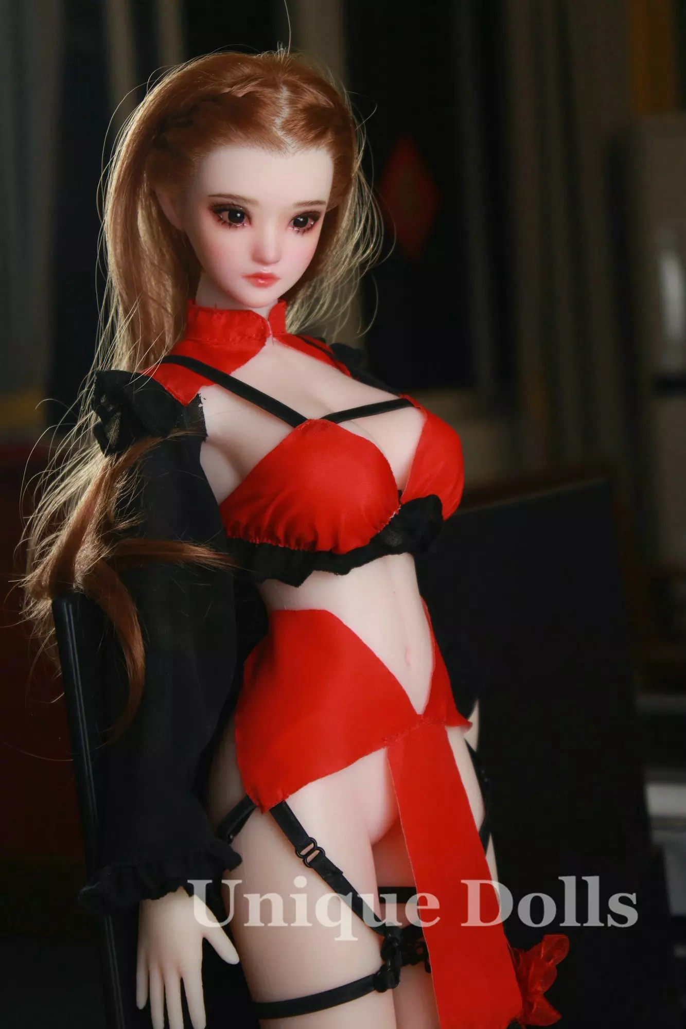 JY DOLL 60cm silicone sex doll Strawberry with implanted hair