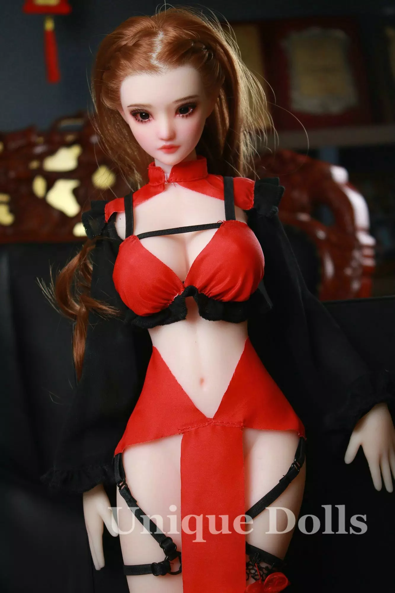 JY DOLL 60cm silicone sex doll Strawberry with implanted hair