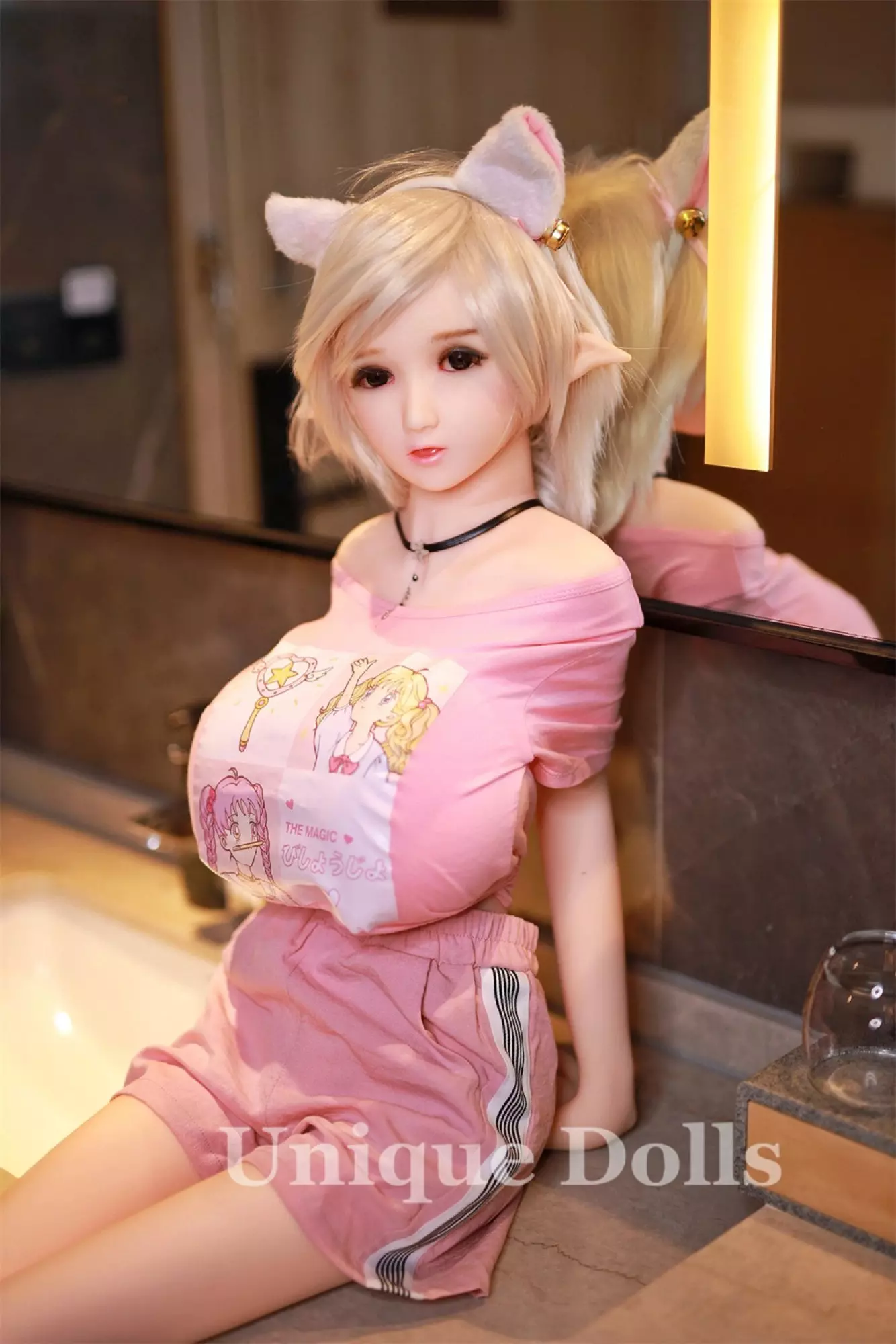 JY Doll TPE sex doll 130cm ELF Ears Kimi