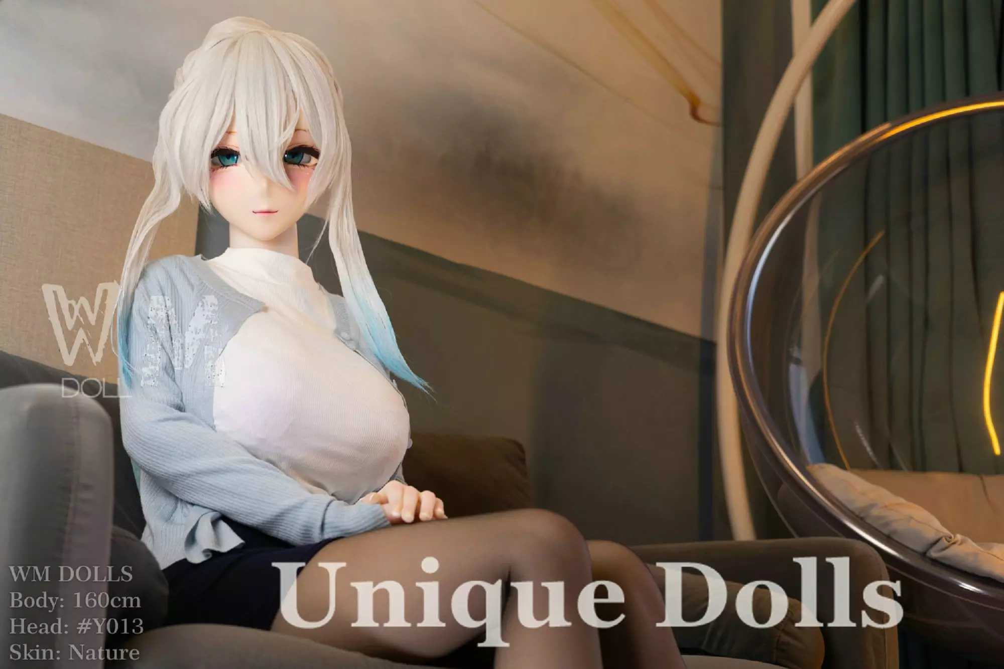 WM Doll 160cm S-TPE Anime Sex Doll with PVC Head #Y013 V2