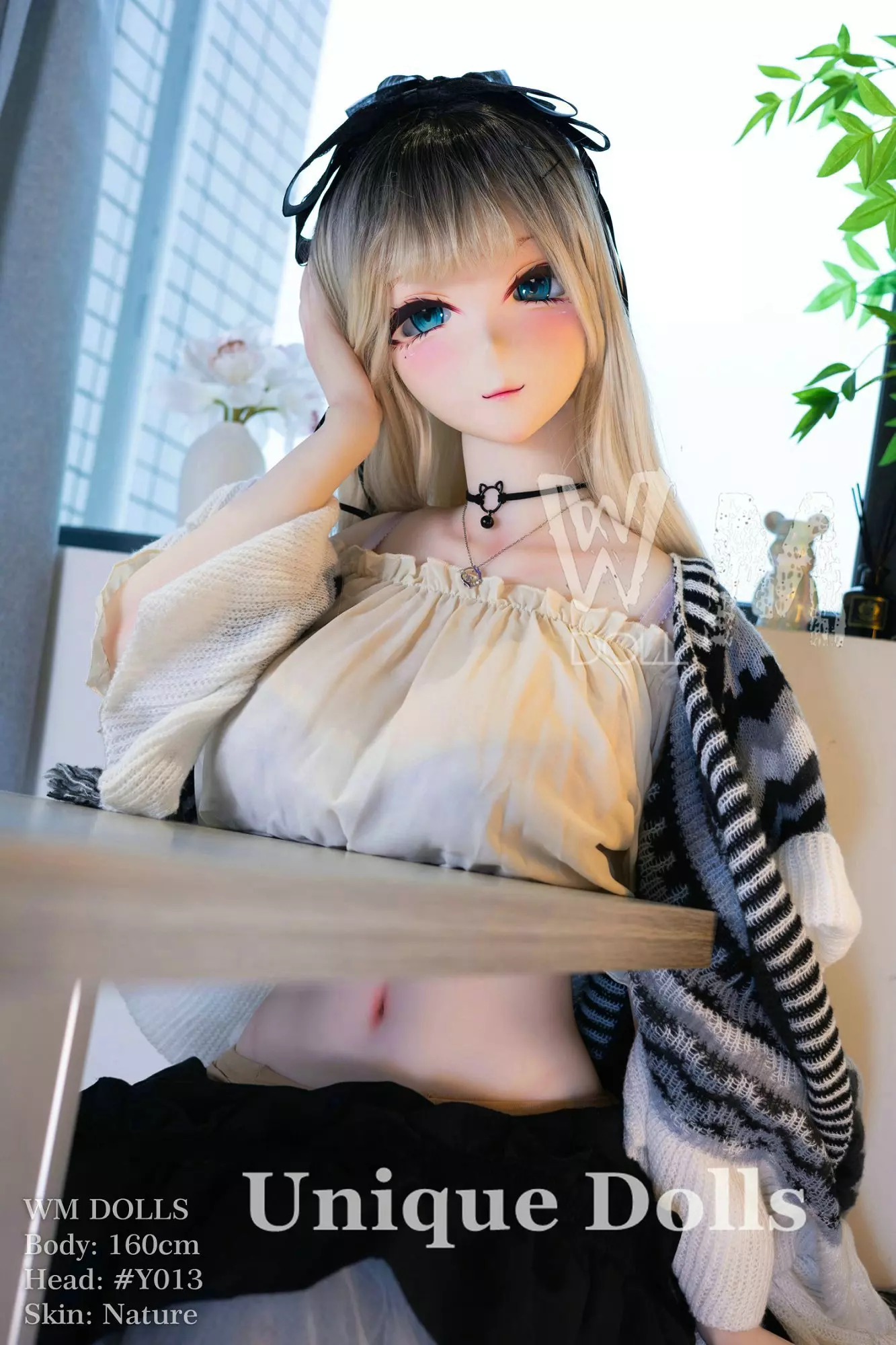 WM Doll 160cm S-TPE Anime Sex Doll with PVC Head #Y013