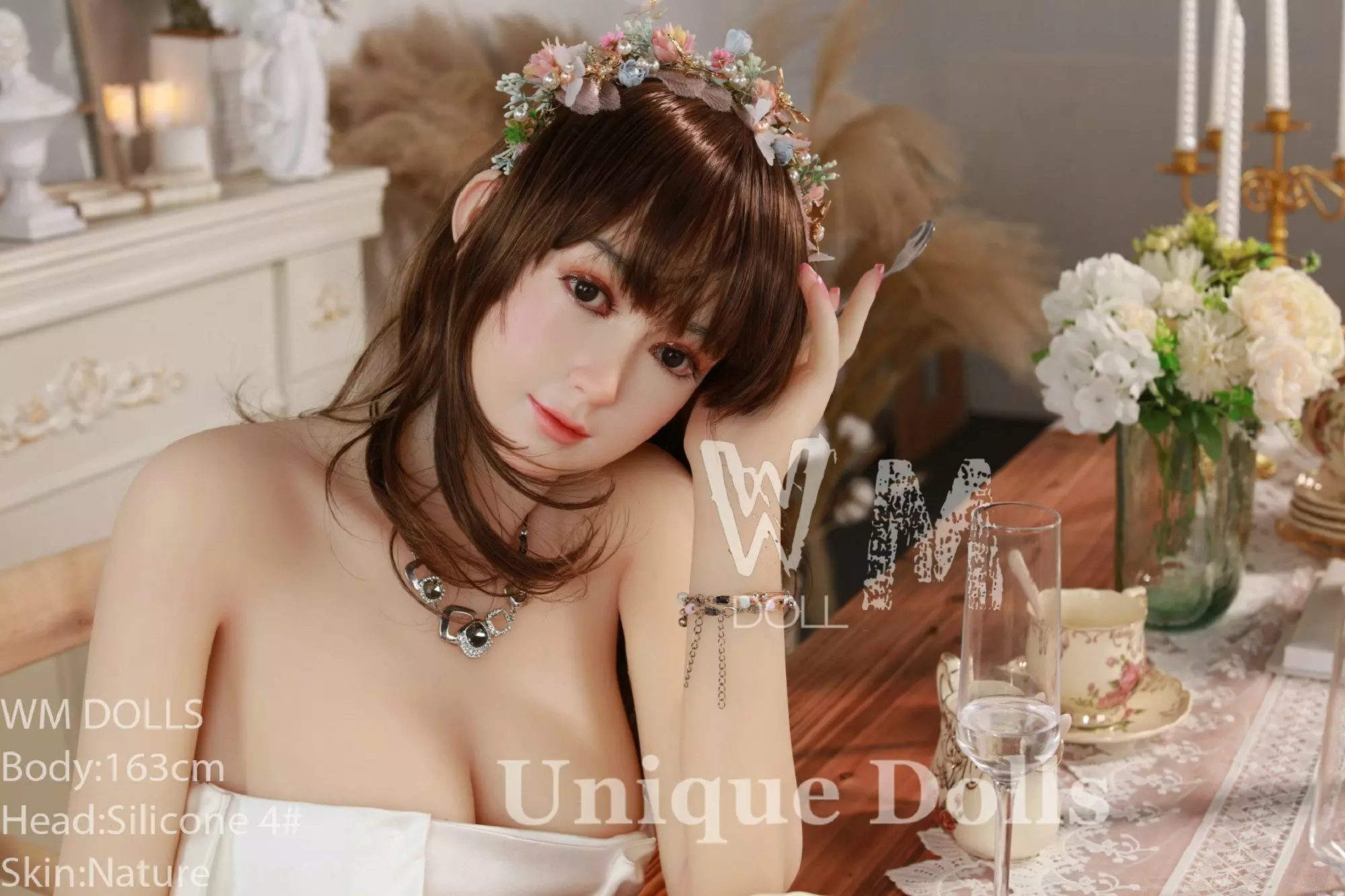 WM Doll 163cm D cup TPE body with #2 silicone head