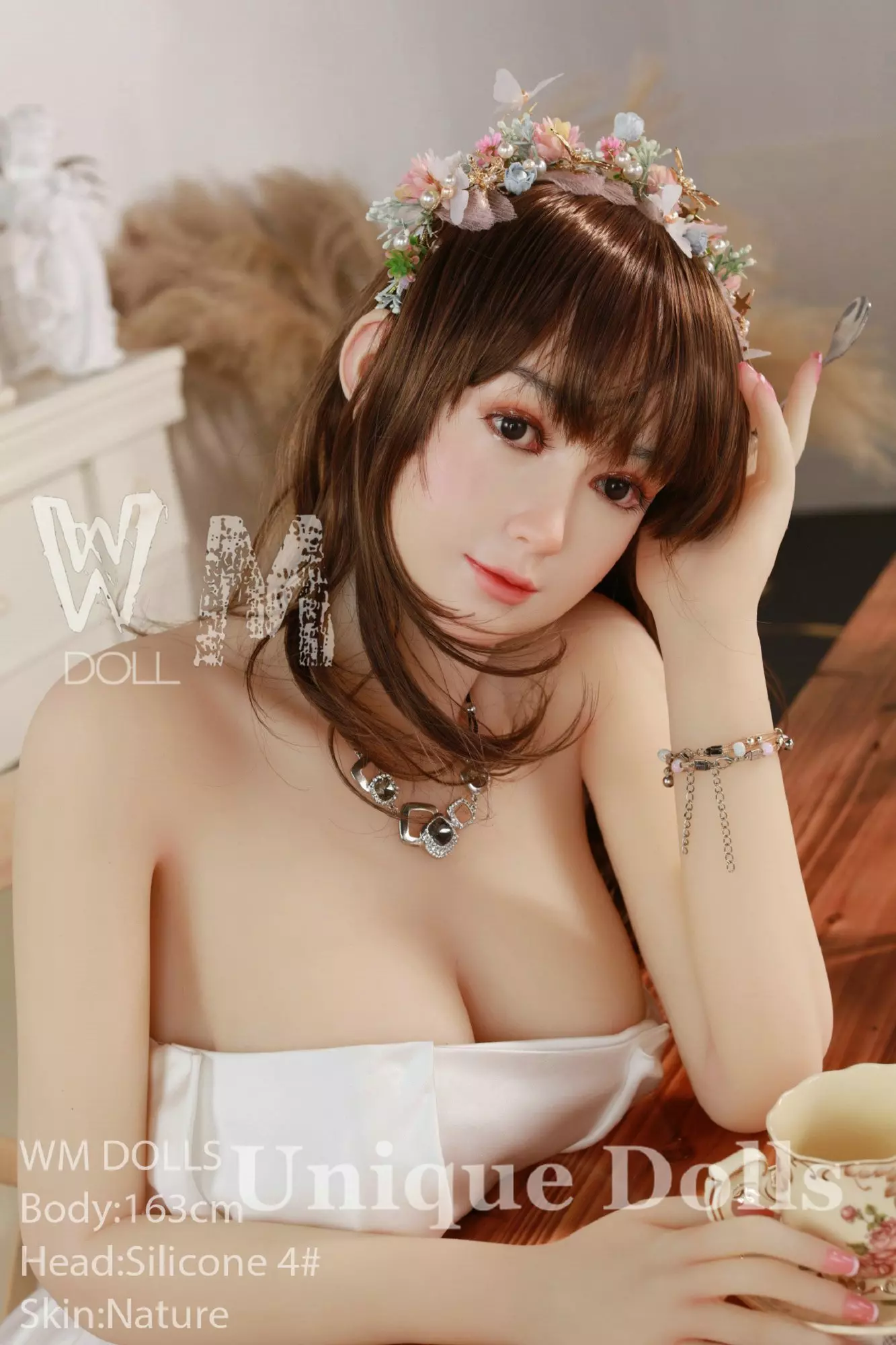 WM Doll 163cm D cup TPE body with #2 silicone head