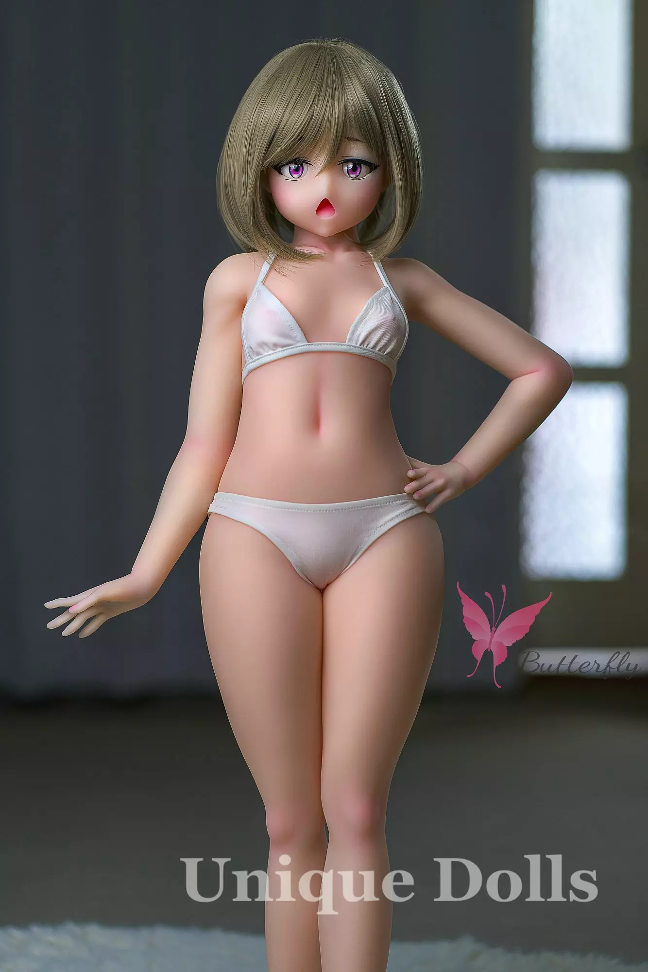 Butterfly Doll 80cm Anime TPE sex doll with head#Jana